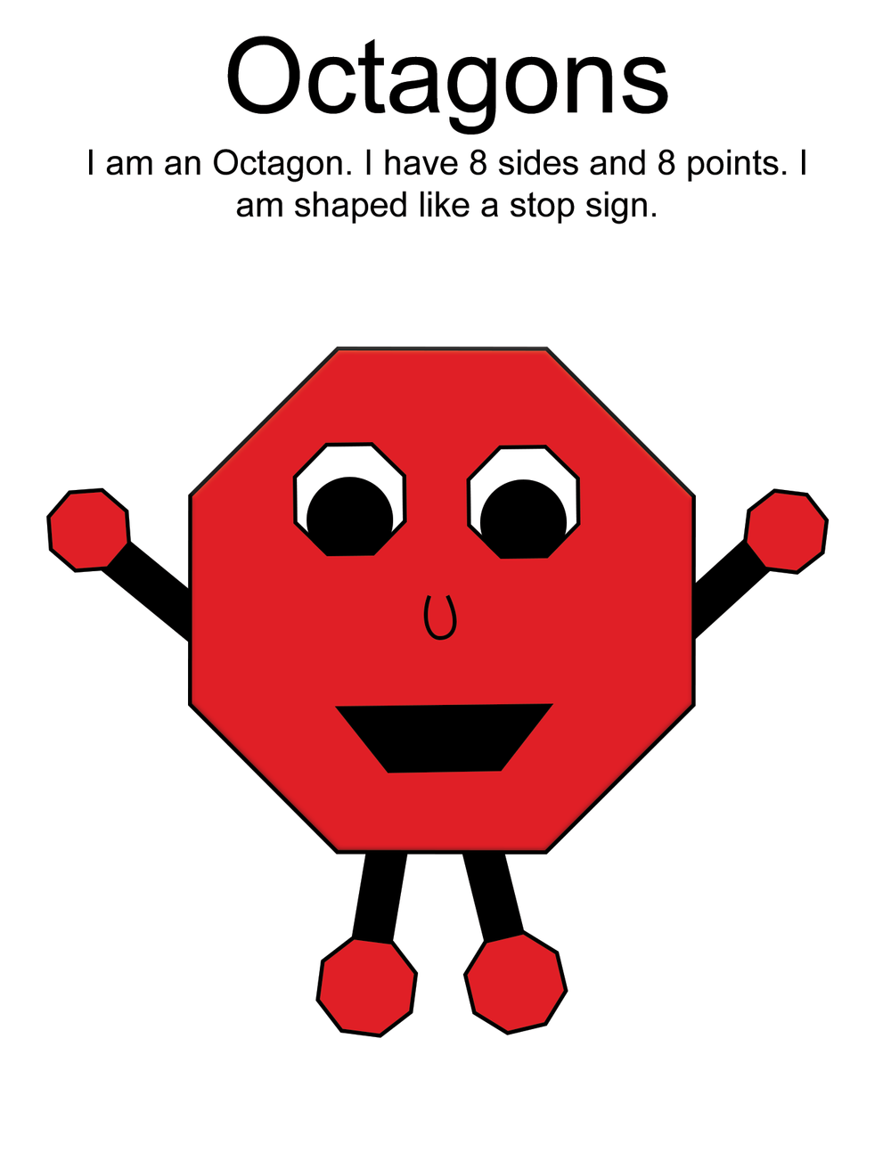 Octagon Shape Packet — Downtown Kids Therapy - NYC OT, PT, SLP